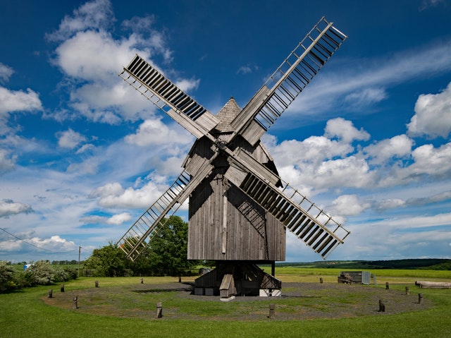 Windmill wind shop turbine